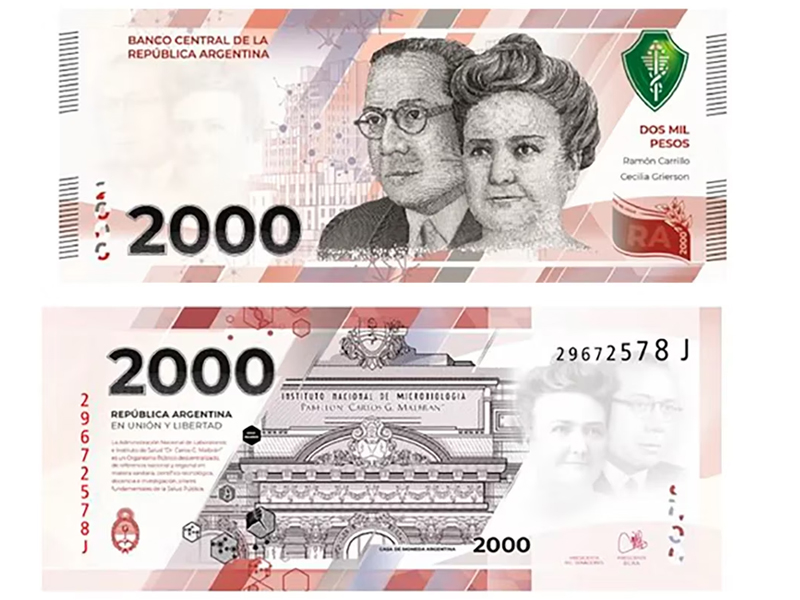 Así será el nuevo billete de 2.000 pesos que anunció el Banco Central EL CIUDADANO